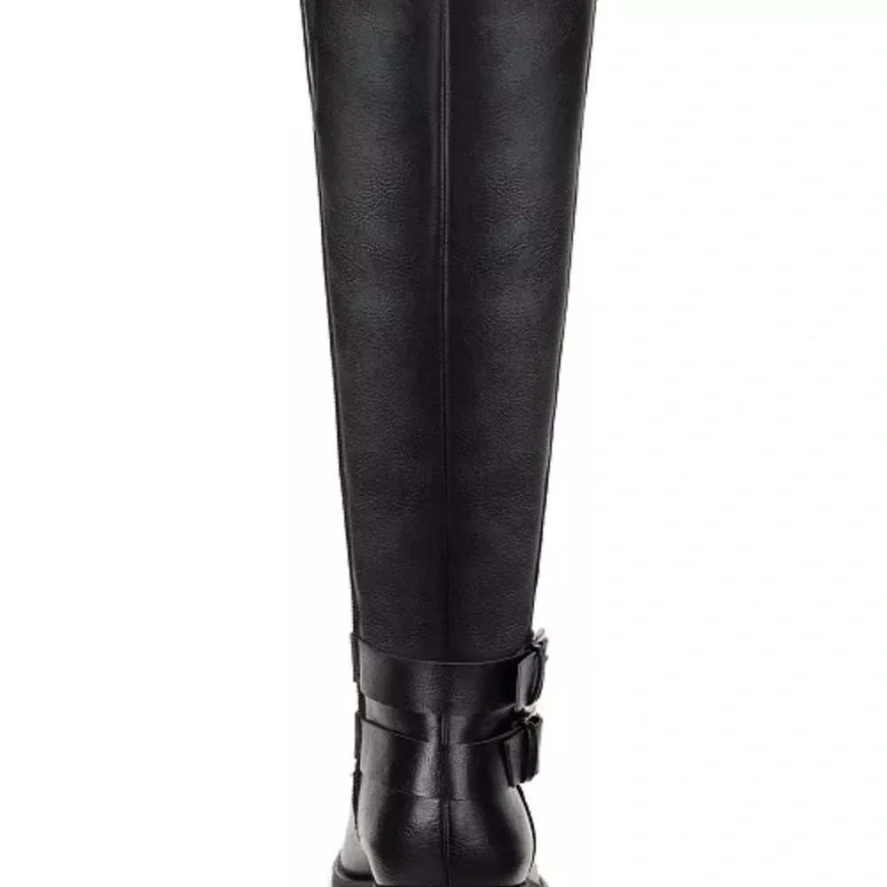NWT Style & Co Women's Maliaa Wide-Calf Buckled Riding Boots